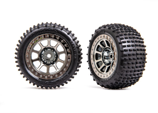 Traxxas 2470T T&W Blk Chrm 2.2/Alias Rear Tire