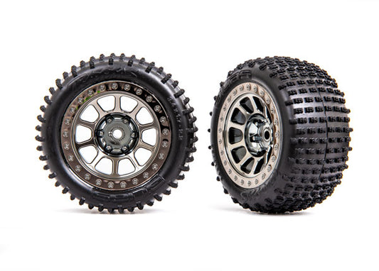 Traxxas 2470T T&W Blk Chrm 2.2/Alias Rear Tire