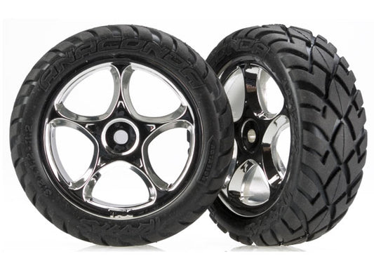 Traxxas 2479R T&W Blk Chrm 2.2/Anaconda Tire