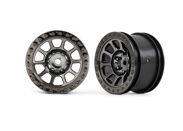 Traxxas 2480A Wheel 2.2 Blk Chrm Beadlock R