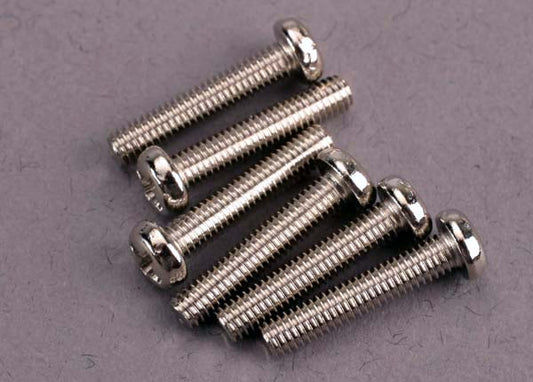 Traxxas 2563 Screws Round-Head 3X15Mm (6)