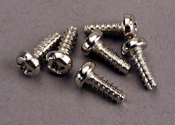 Traxxas 2682 Screws Round-Head 3X8Mm St (6)