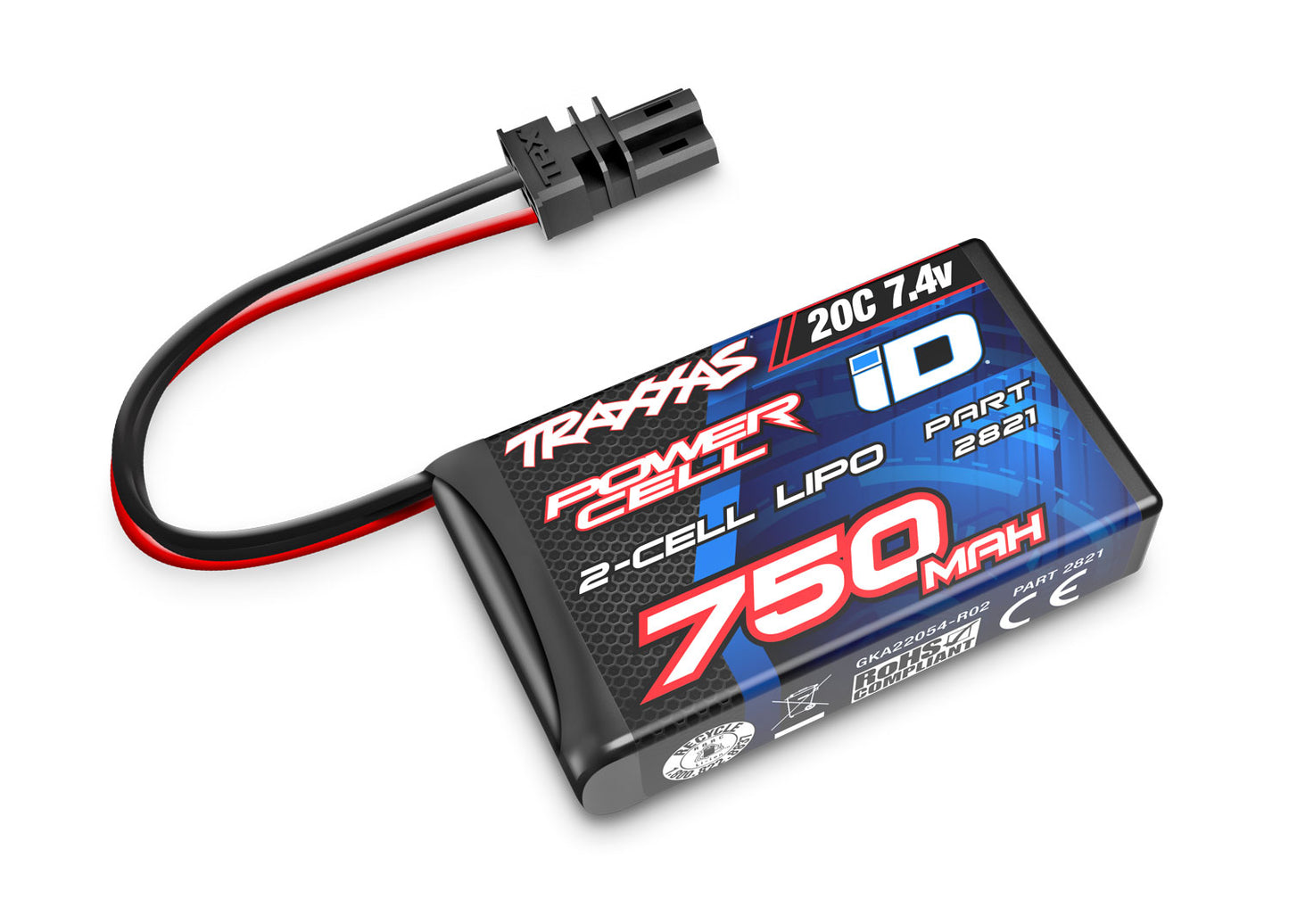 Traxxas 2821 2S Lipo 750Mah 7.4V 20C