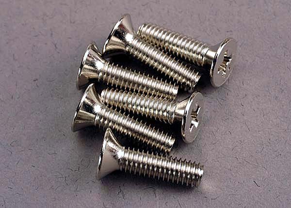 Traxxas 3167 Screws Countersunk 4X15Mm (6)