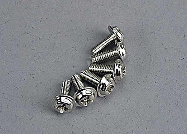 Traxxas 3185 Screws Washerhead 3X8Mm (6)