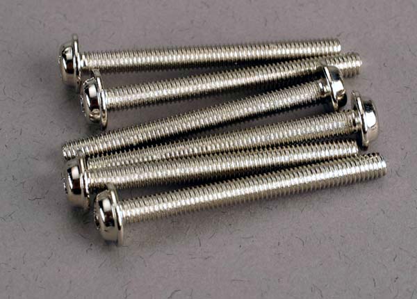 Traxxas 3196 Screws Washerhead 3X30Mm (6)