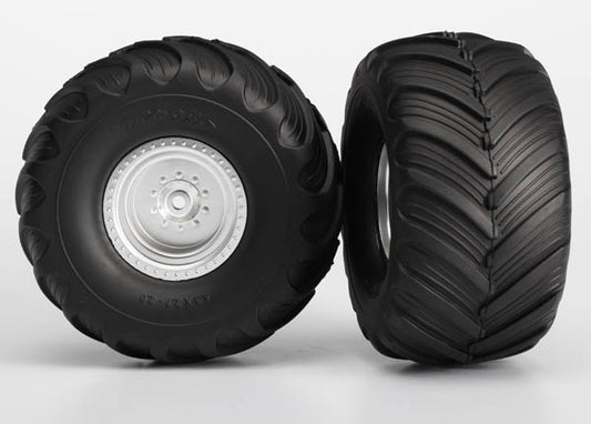 Traxxas 3663 T&W Stn Chrm/Terra Gravel Tire