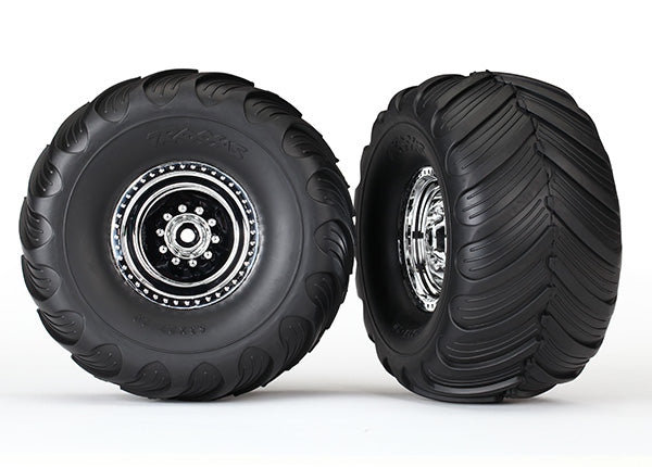 Traxxas 3663X T&W Chrm/Terra Gravel Tire