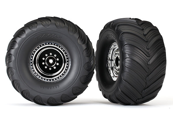 Traxxas 3665X T&W Chrm/Terra Gravel Tire