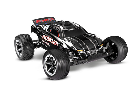 Traxxas 37054-8-Blk Rustler 1/10 Stadium Truck