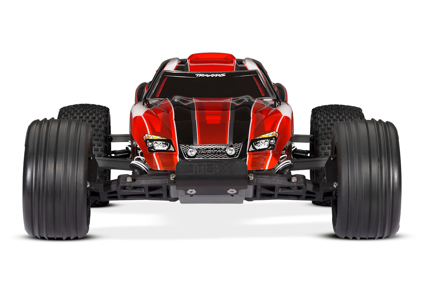 Traxxas 37054-8-Red Rustler 1/10 Stadium Truck