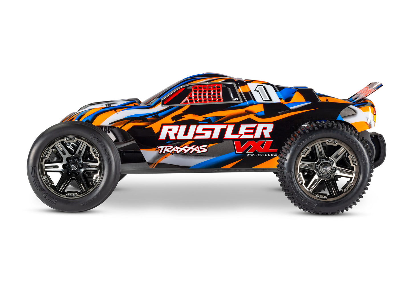 Traxxas 37076-74-Orng Rustler Vxl Mag 272R Trans