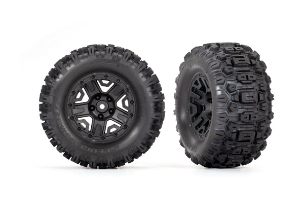 Traxxas 3778 T&W 2.8 Hd Blk Whl Tsm Tire