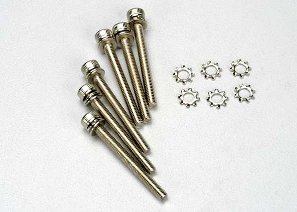 Traxxas 3963 Screws Cap-Head 3X28 Hex/Elw