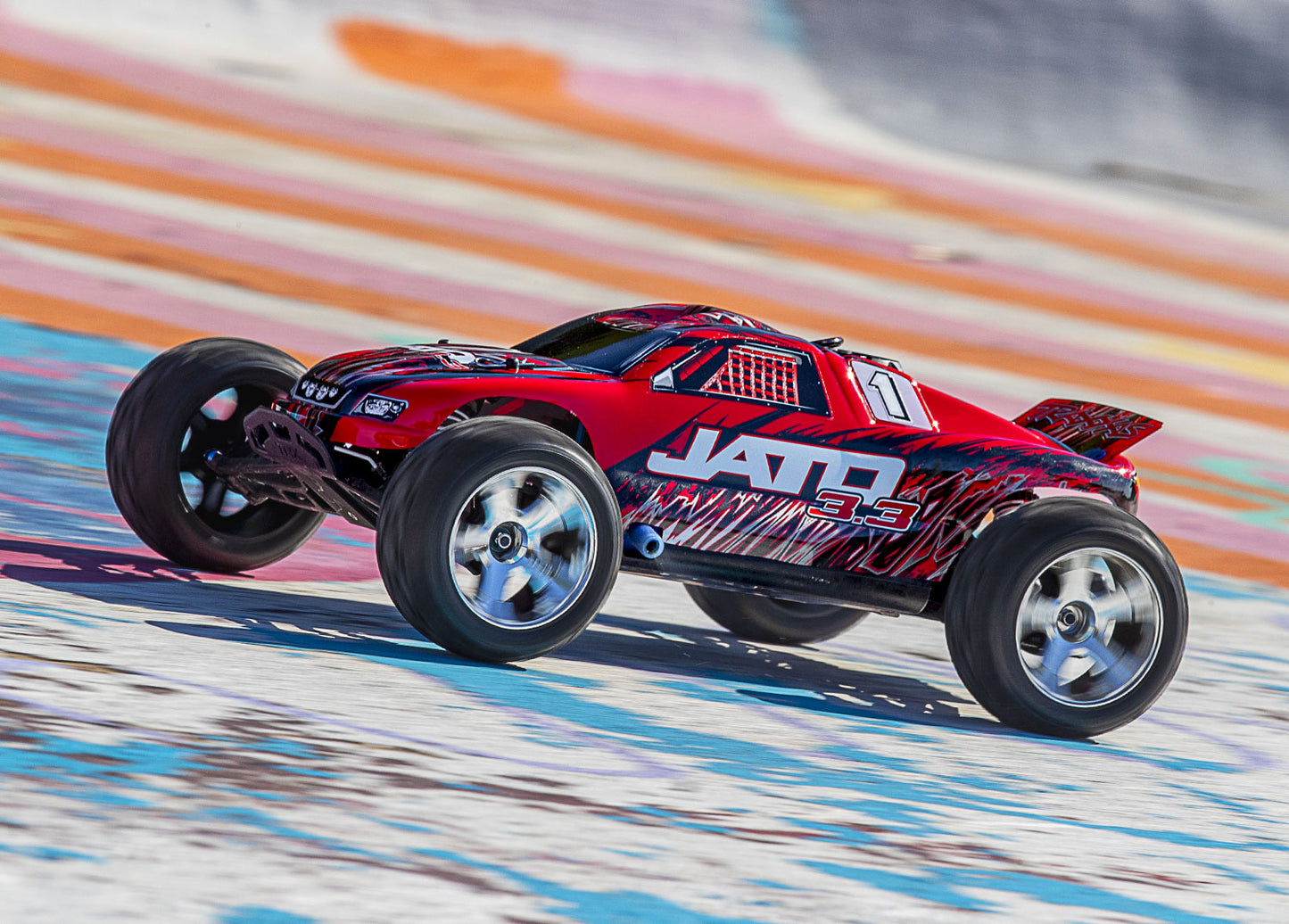 Traxxas 55077-3-Redx Jato 3.3 W/2.4Ghz Radio