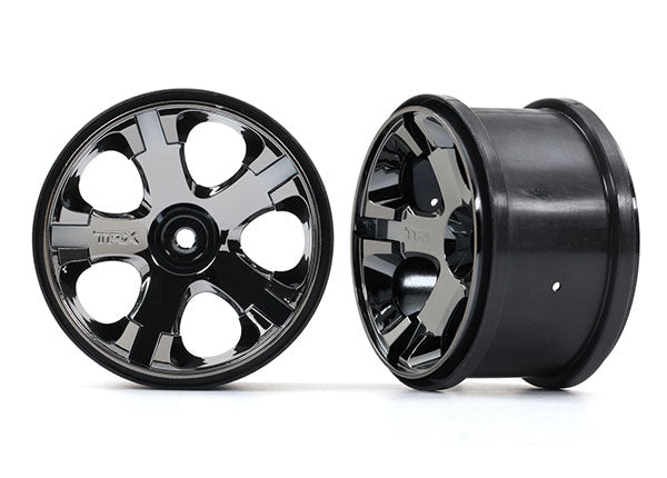 Traxxas 5576A Wheels Alstr Blk Chrm 2.8 Frnt