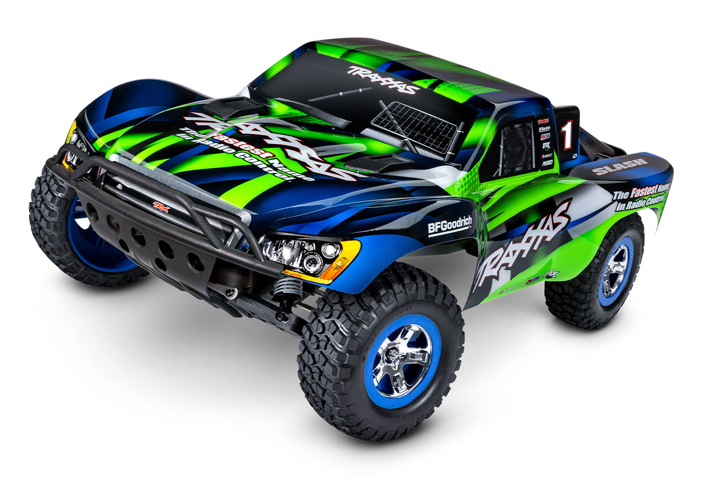 Traxxas 58034-8-Grn Slash 1/10 Short Course Truck