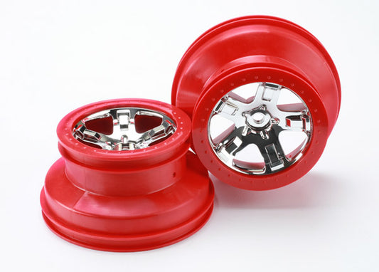 Traxxas 5868 Wheels Sct Chrm Red Bdlk 2.2