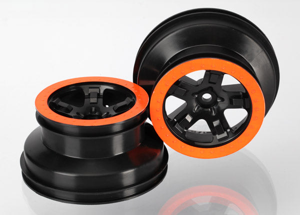 Traxxas 5870X Wheels Sct Blk Orng Bdlk 2.2 R