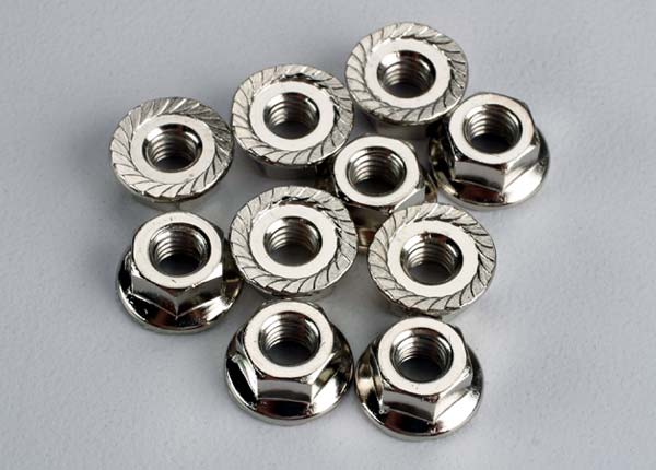 Traxxas 6135 Nuts Flanged 4Mm (10)