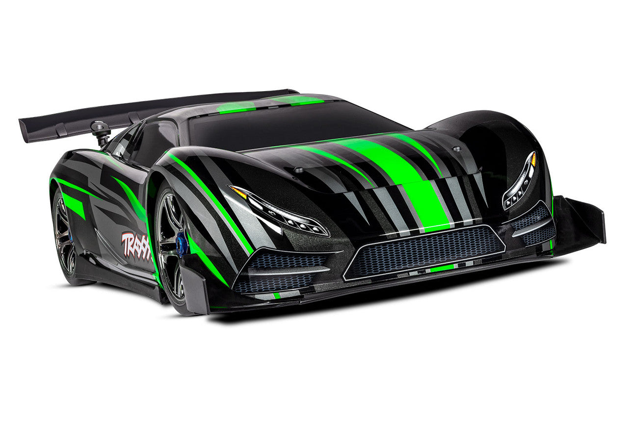 Traxxas 64077-3-Grn Xo-1 Awd Supercar No Batt Tsm