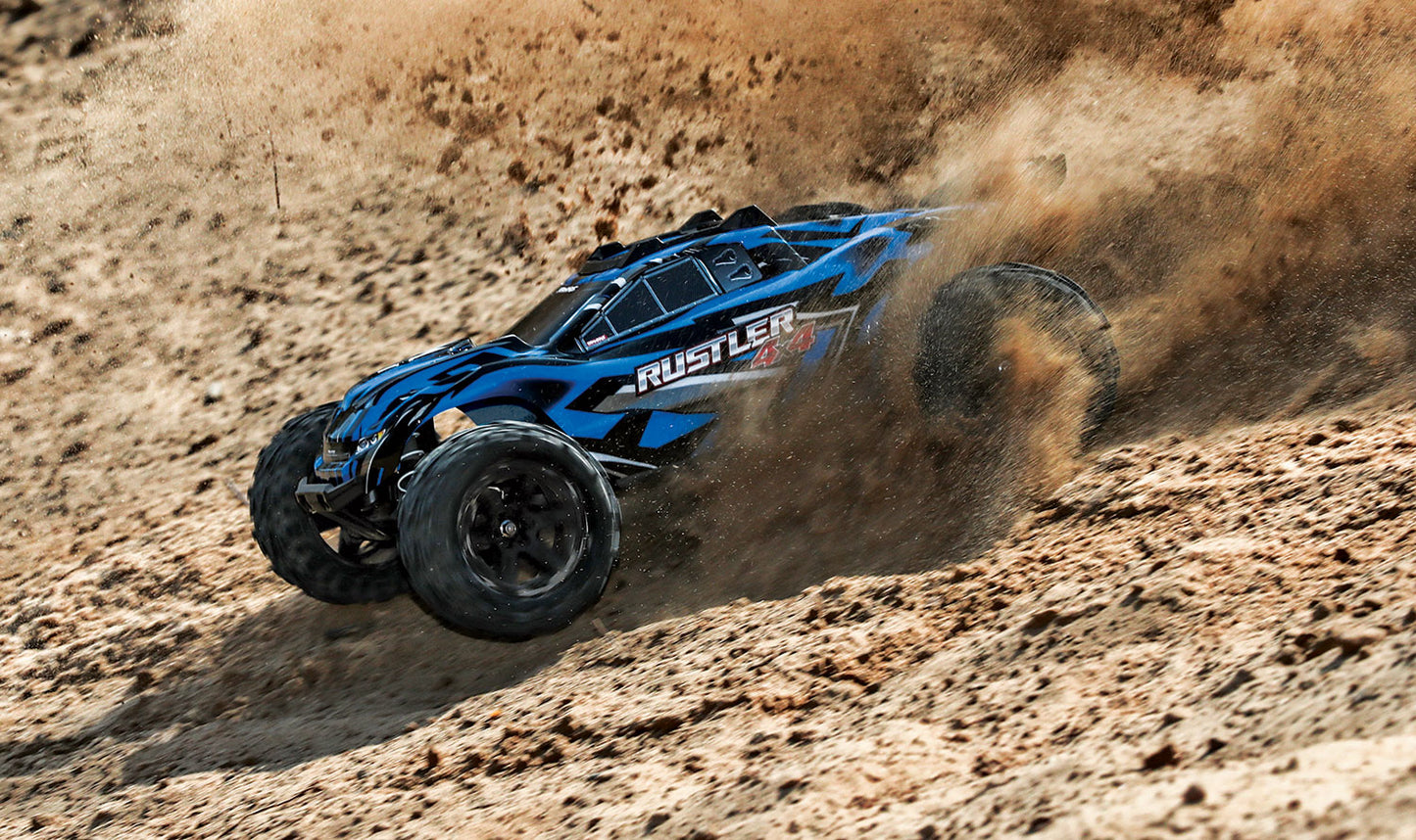 Traxxas 67164-4-Blue Rustler 4X4 Bl-2S