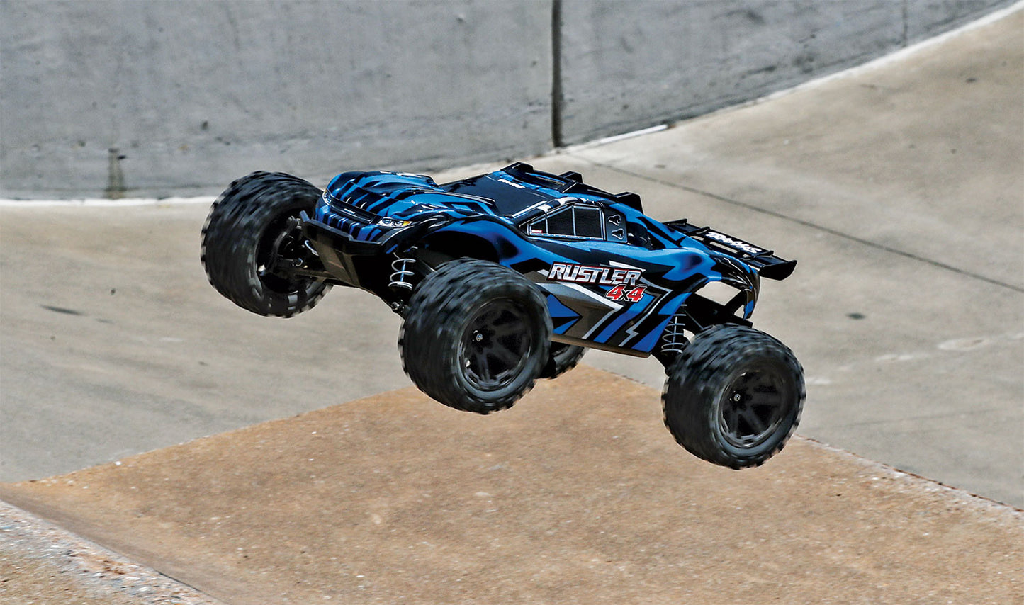 Traxxas 67164-4-Blue Rustler 4X4 Bl-2S