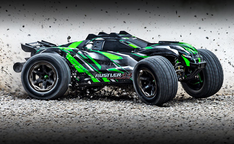 Traxxas 67097-4-Grn Rustler 4X4 Ultimate