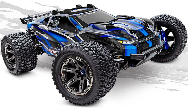 Traxxas 67097-4-Blue Rustler 4X4 Ultimate