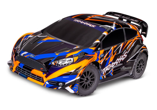 Traxxas 74276-4-Orng Ford Fiesta Rally Vxl 4X4