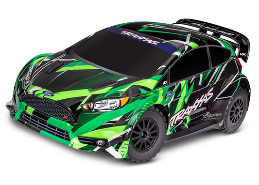 Traxxas 74276-4-Grn Ford Fiesta Rally Vxl 4X4