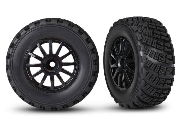 Traxxas 7473T T&W, Blk Whl/Grvl Tsm Tire