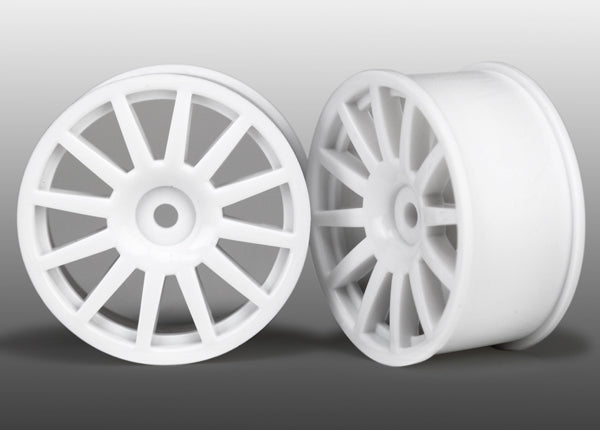 Traxxas 7571 Wheels 12-Spk Wht Ltrx