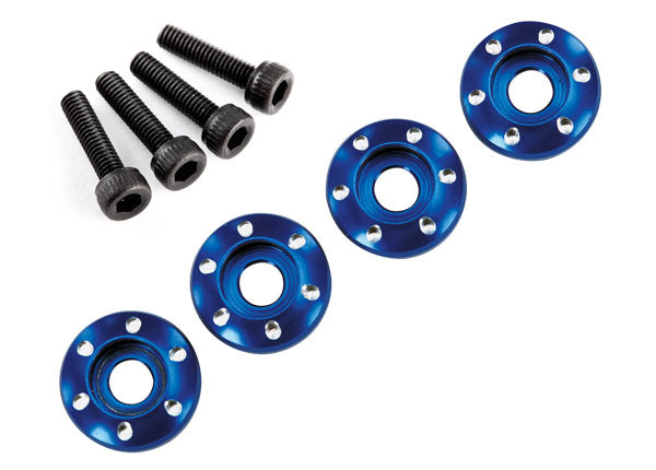 Traxxas 7668 Wheel Nut Wather Aluminum Blue