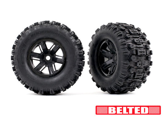 Traxxas 7871 T&W Xmaxx Blk Whl Maxx At Tire