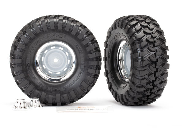 Traxxas 8166 T&W 1.9 Chrm Whl/Cnyn Trl Tire