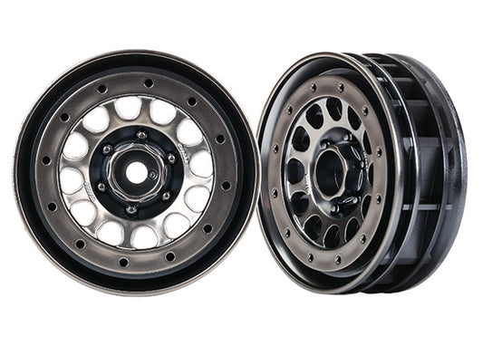 Traxxas 8173 Wheels Mthd 105 Blk Chrm 1.9