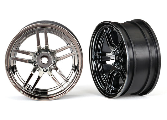 Traxxas 8371 Wheels Ss Blk Chrm 1.9 Frnt