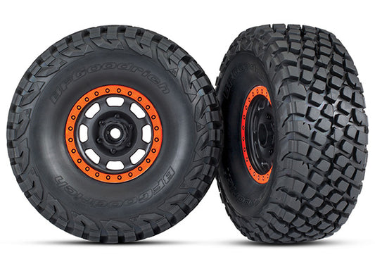 Traxxas 8472 T&W Blk,Orng Udr/Bfg Kr3 Tire