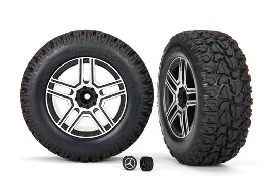 Traxxas 8872 Tires And Wheels, Assembled, Glued (2.6" Black, Sa