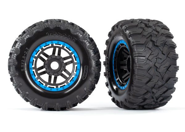 Traxxas 8972A T&W Blue Bdlk/ Maxx Mt Tire