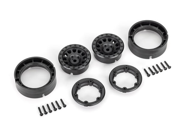 Traxxas 9781 Wheels Mthd 105 Blk 1.0"