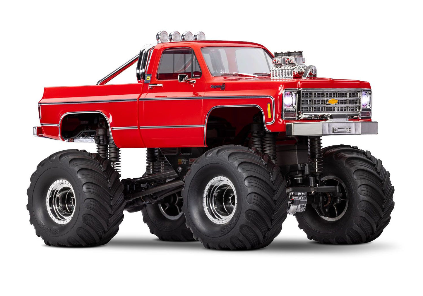 TRAXXAS 98064-1-RED TRX-4MT Chevrolet K10 Monster Truck RED