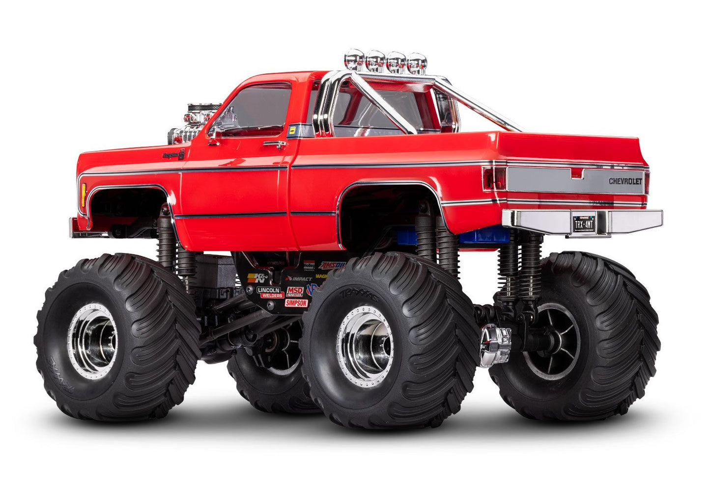 TRAXXAS 98064-1-RED TRX-4MT Chevrolet K10 Monster Truck RED