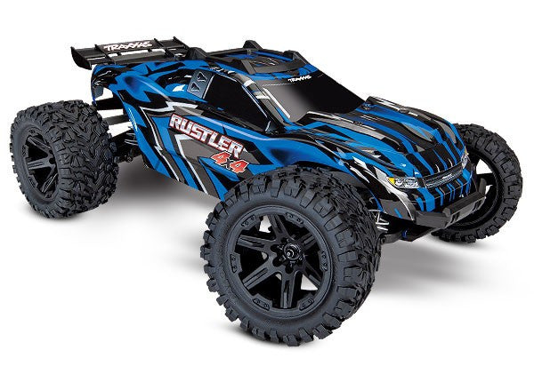 Traxxas 67097-4-Blue Rustler 4X4 Ultimate